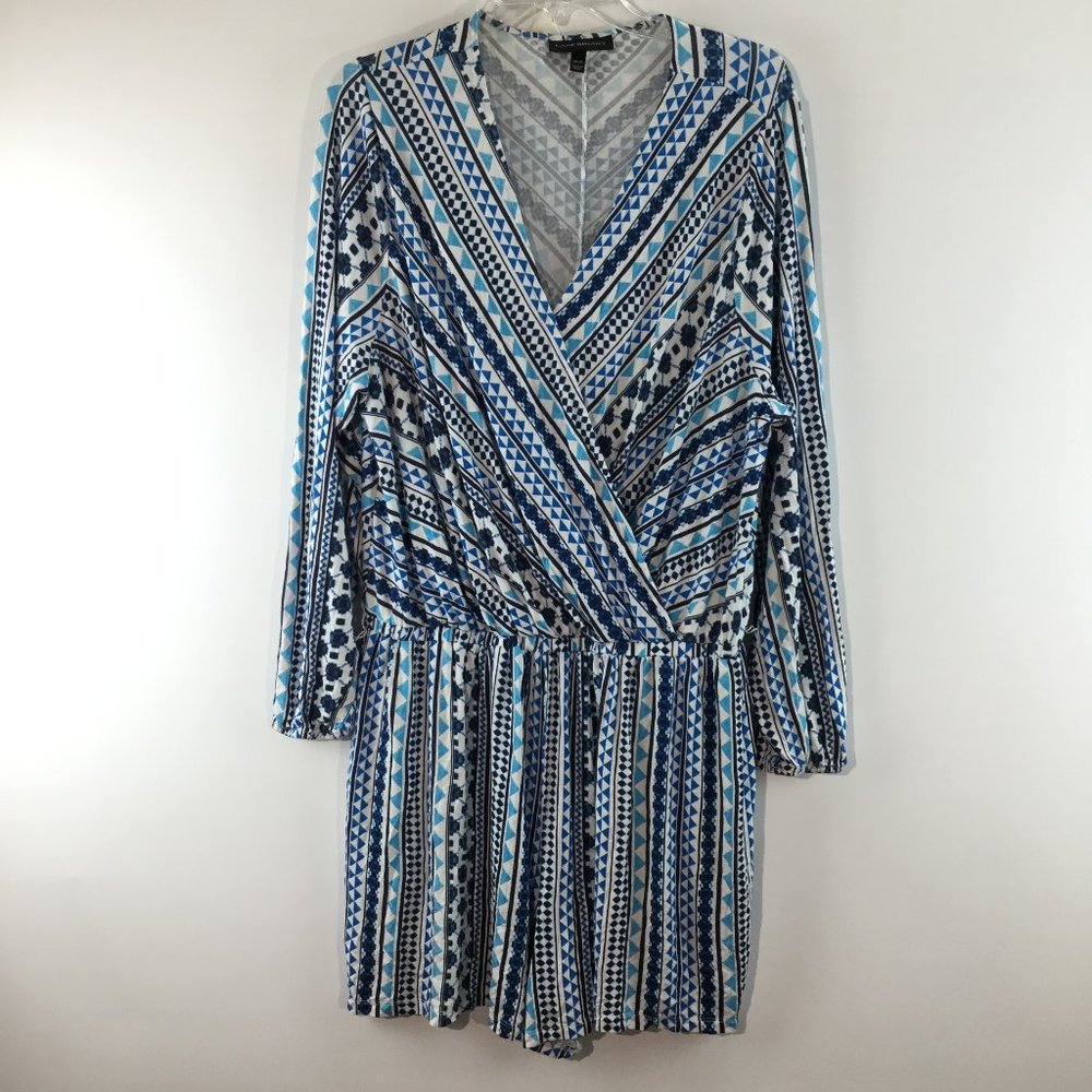 Lane Bryant v neck gathered waist romper Size 18